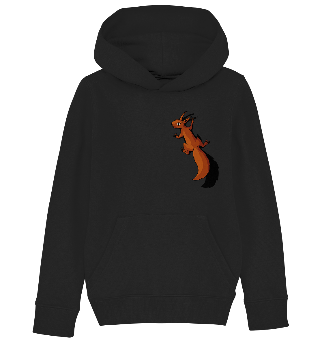 Süßes Eichhörnchen klettert - Kids Organic Hoodie