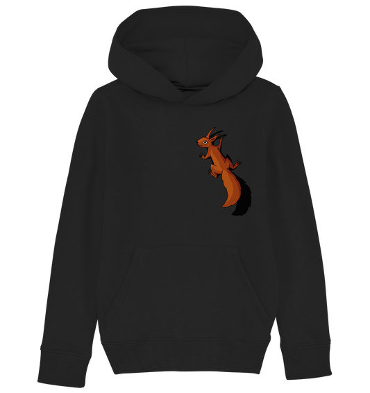 Süßes Eichhörnchen klettert - Kids Organic Hoodie