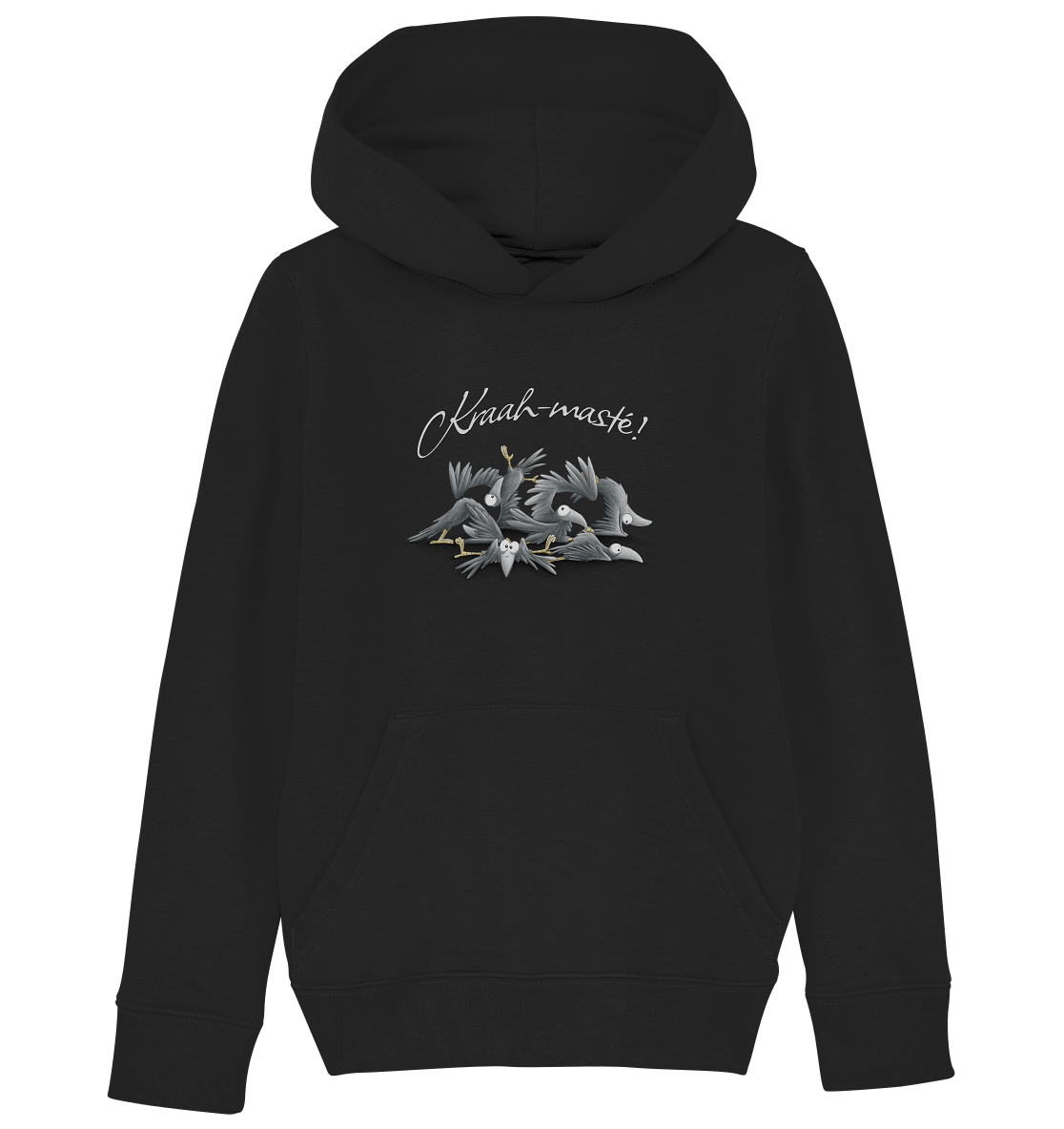 Kraah-masté! Yoga Raben Krähen - Kids Organic Hoodie