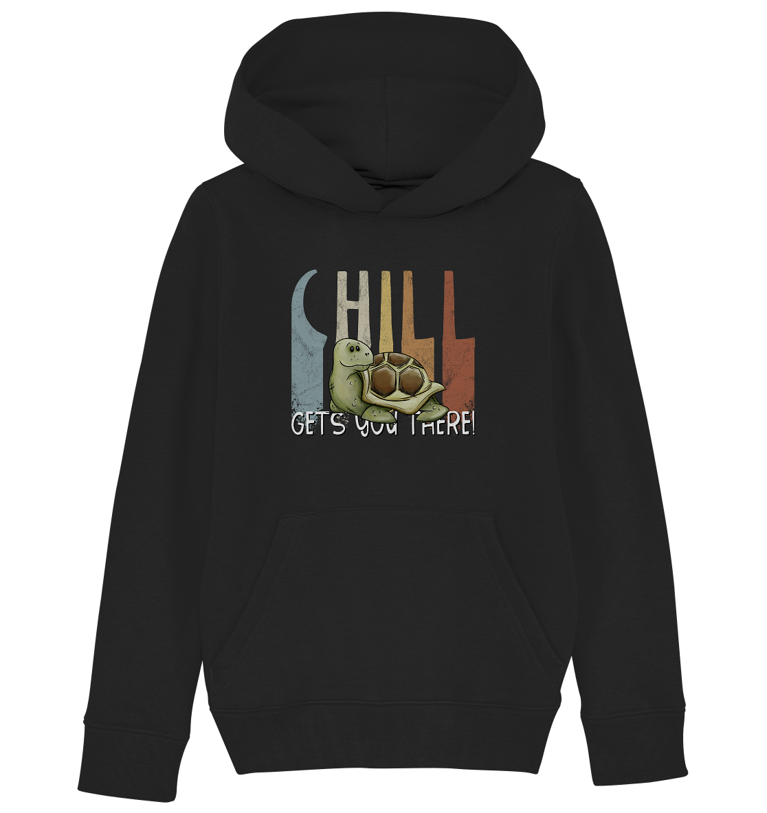 Gechillt gemütliche Schildkröte - Kids Organic Hoodie