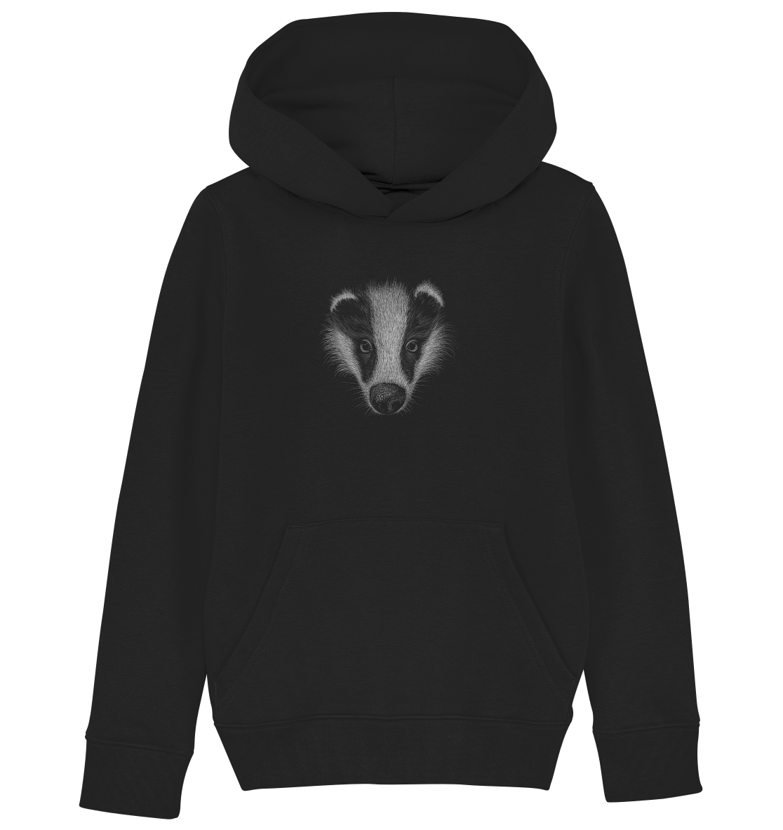 Kritzel-Kunst Dachs Illustration - Kids Organic Hoodie