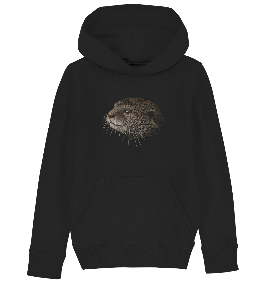 Otter Bleistift Zeichnung KritzelKunst - Kids Organic Hoodie