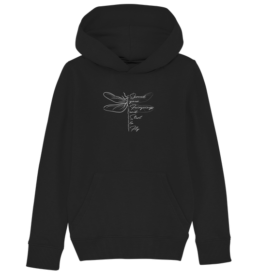 Breite die Flügel aus und flieg los | Libelle - Kids Organic Hoodie