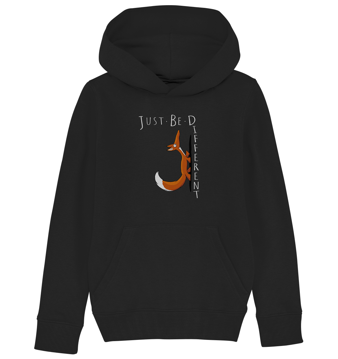 Just Be Different | Sei Anders, kleiner Fuchs - Kids Organic Hoodie