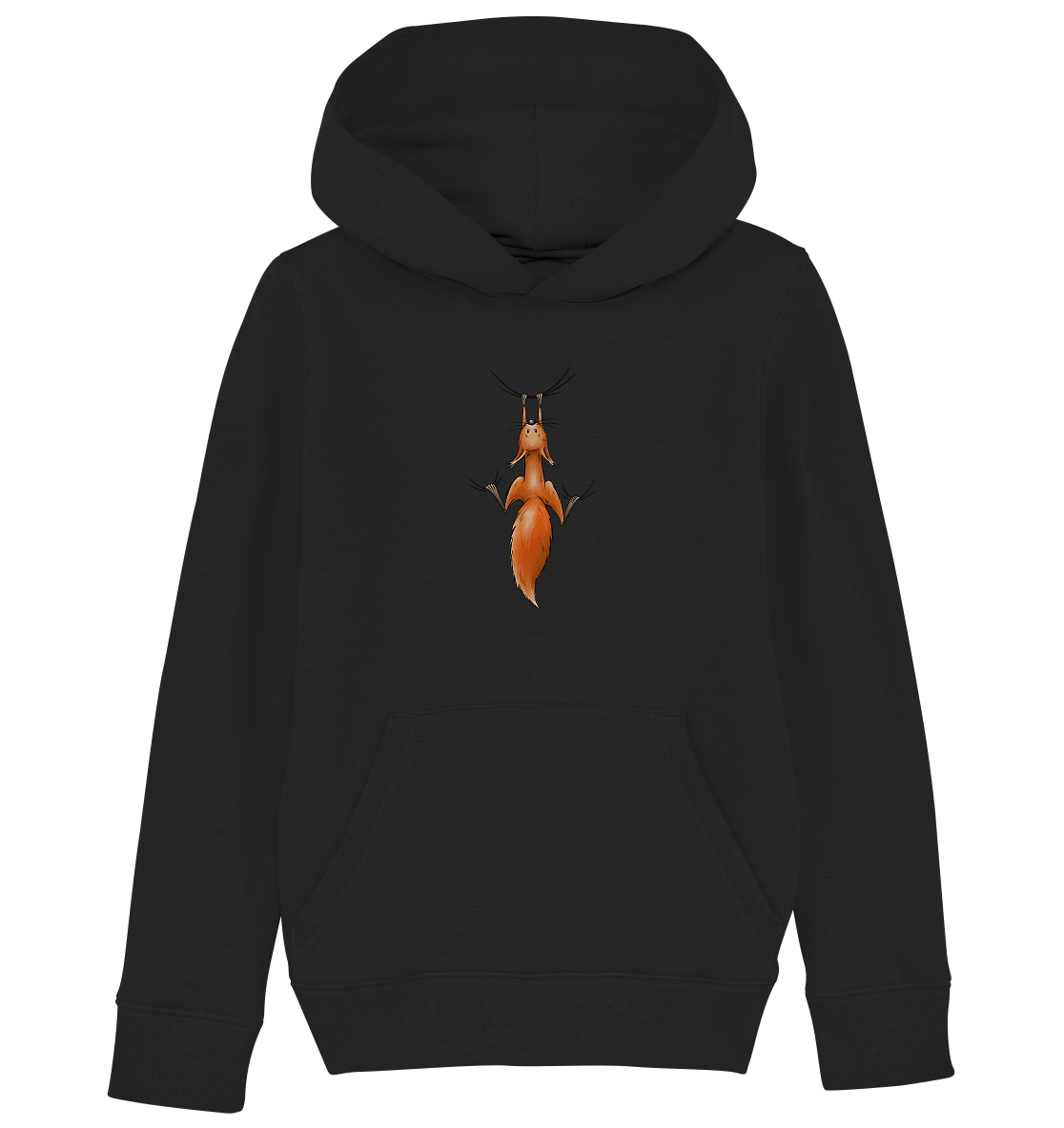 Rotes Eichhörnchen hängt ab - Kids Organic Hoodie