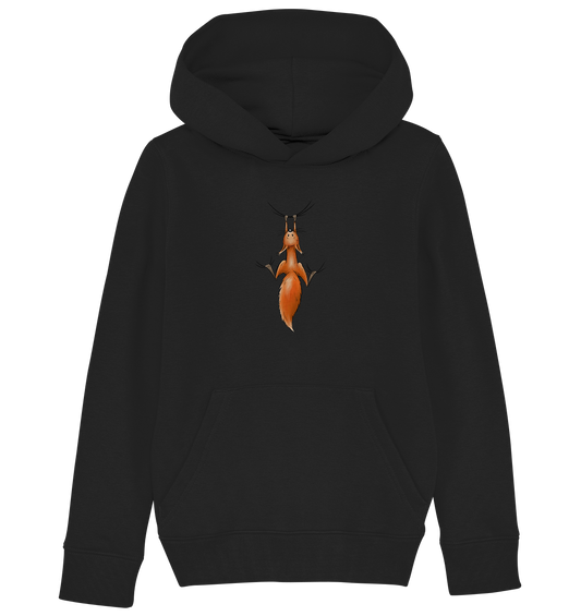 Rotes Eichhörnchen hängt ab - Kids Organic Hoodie
