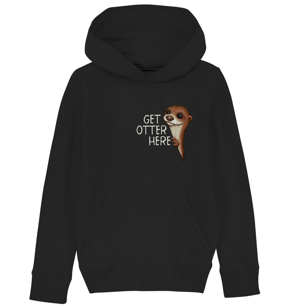 Get Otter Here | Lustiger Otter Kalauer - Kids Organic Hoodie