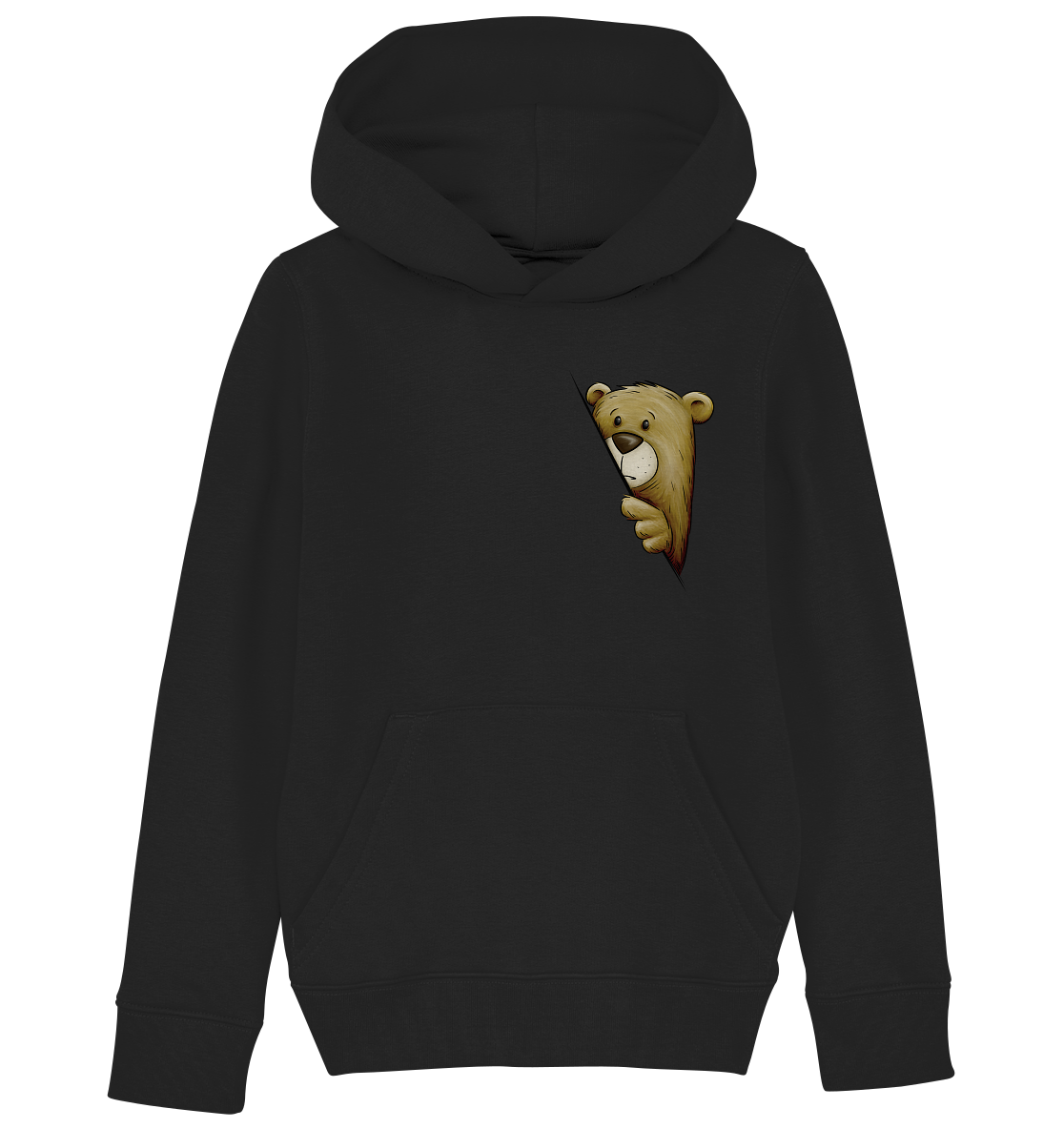 Funky Bär Illustration - Kids Organic Hoodie