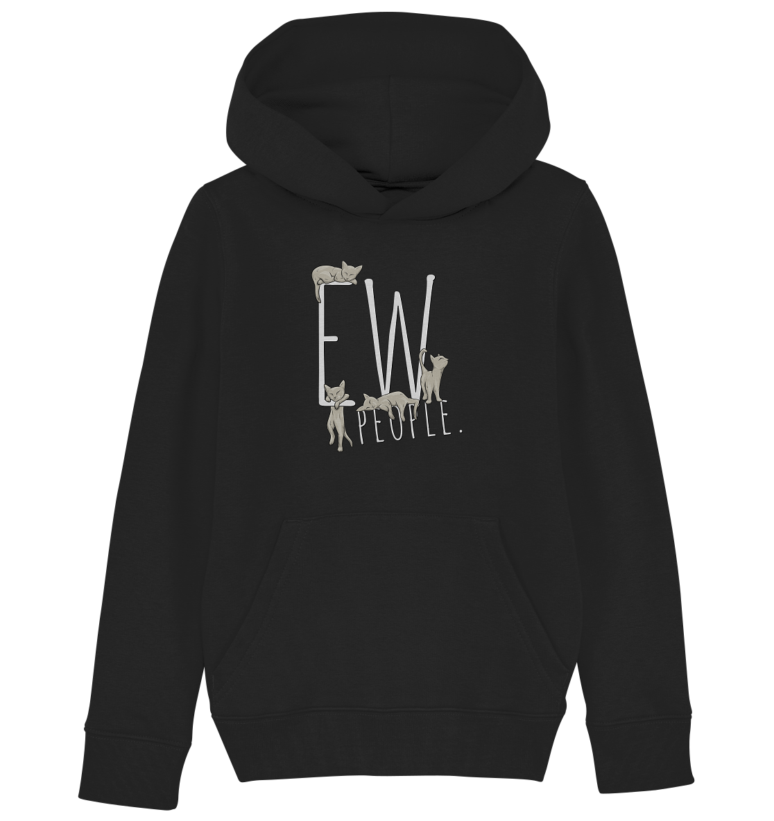 Ew, People. Sarkastische Katzen - Kids Organic Hoodie