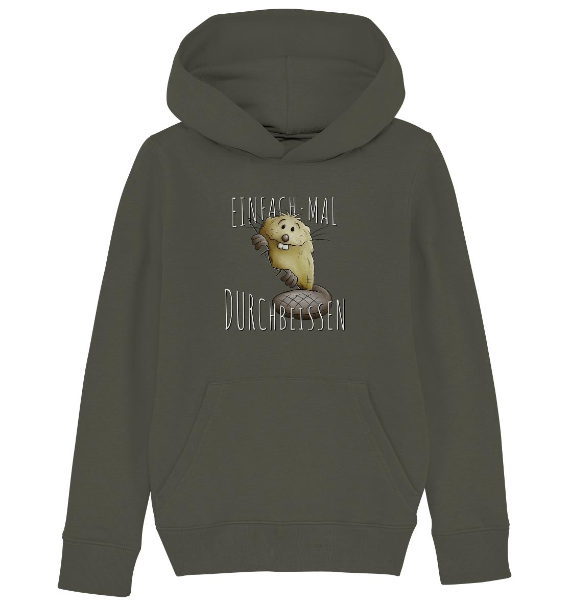 Einfach mal Durchbeissen Biber - Kids Organic Hoodie