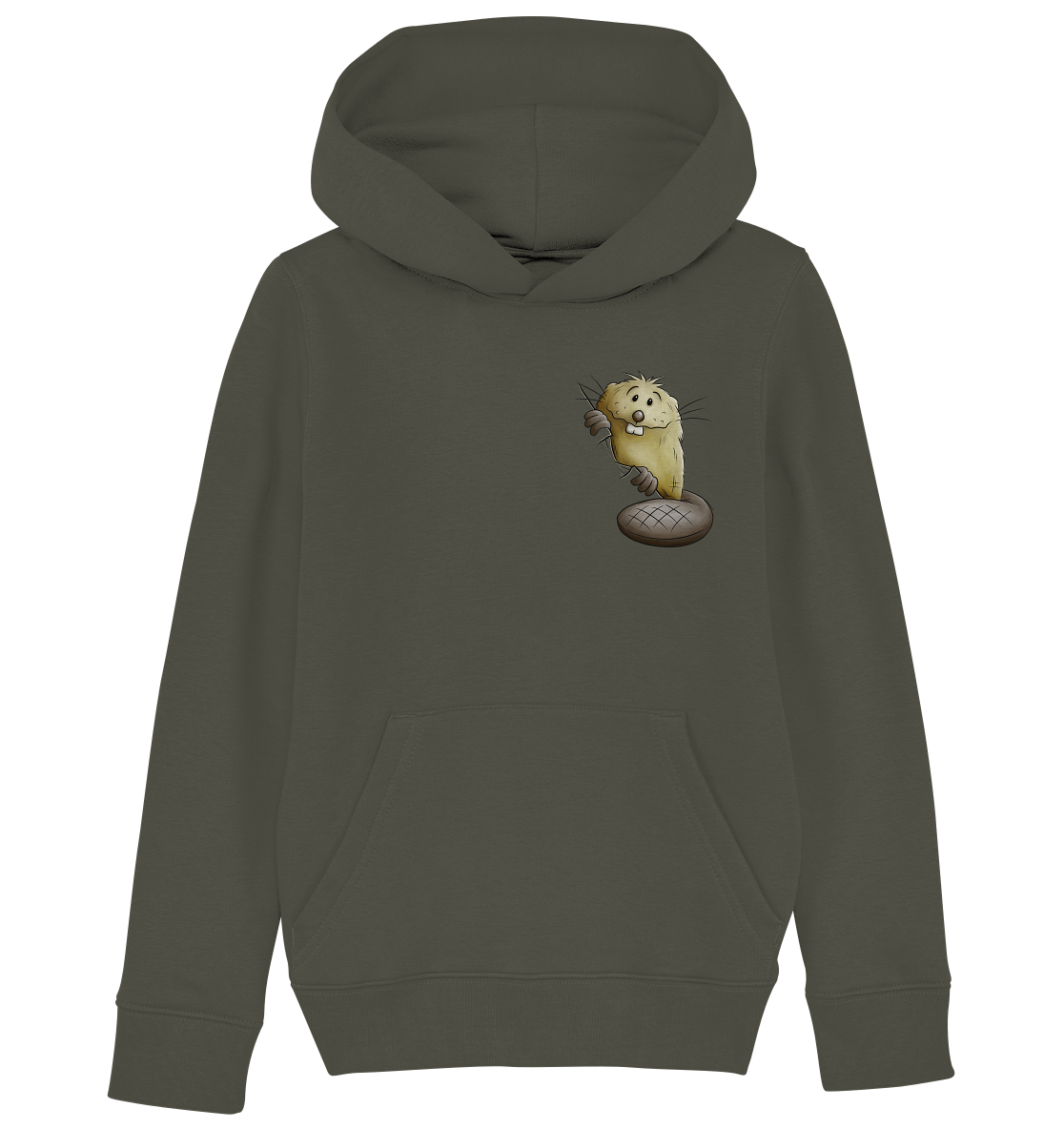 Lustiger frecher Biber - Kids Organic Hoodie