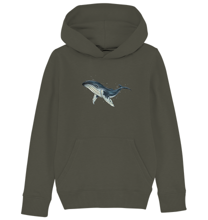 Tiefsee Ozean-Riese Buckelwal - Kids Organic Hoodie