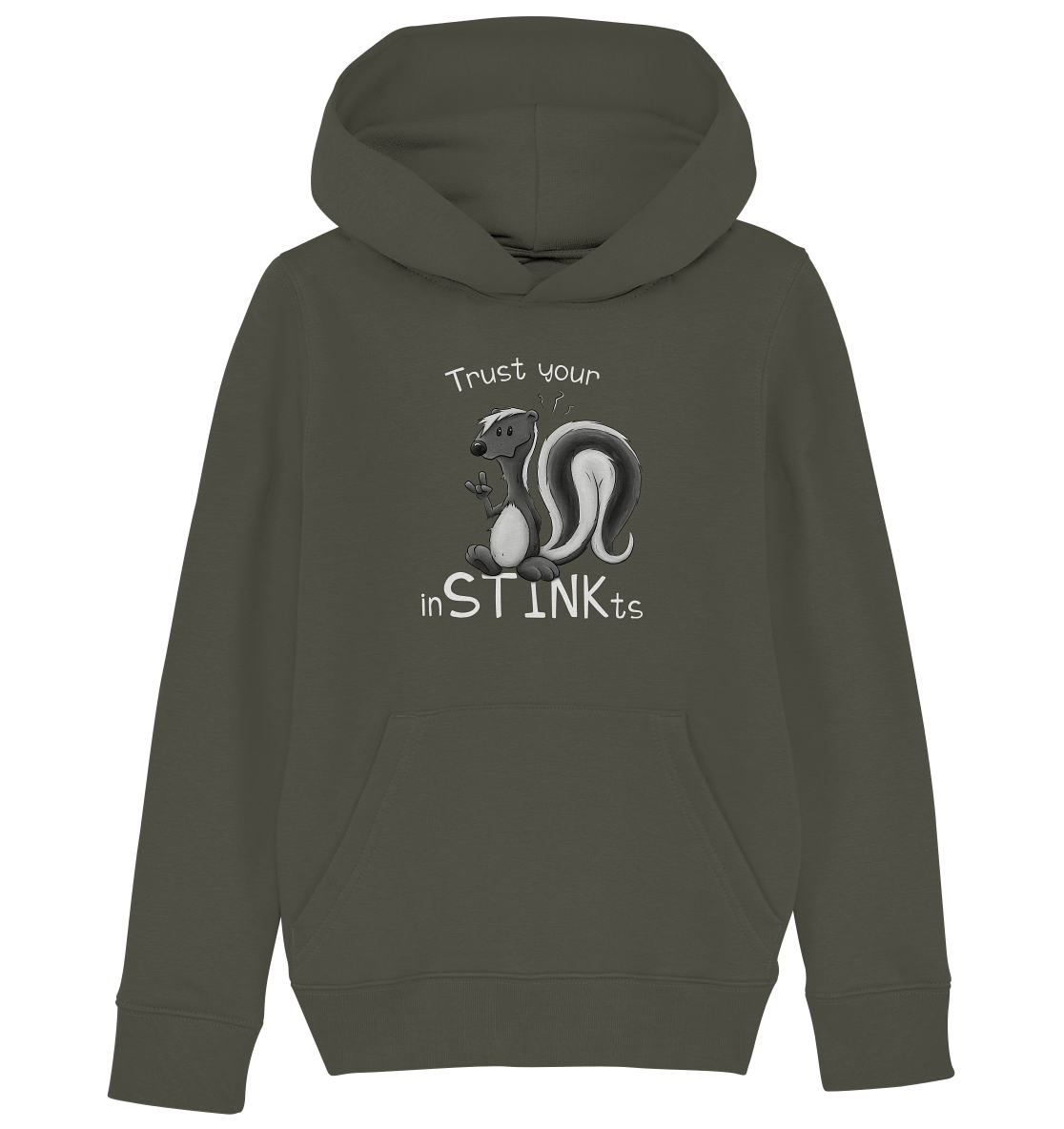 Trust Your inSTINKts Stinktier Humor - Kids Organic Hoodie