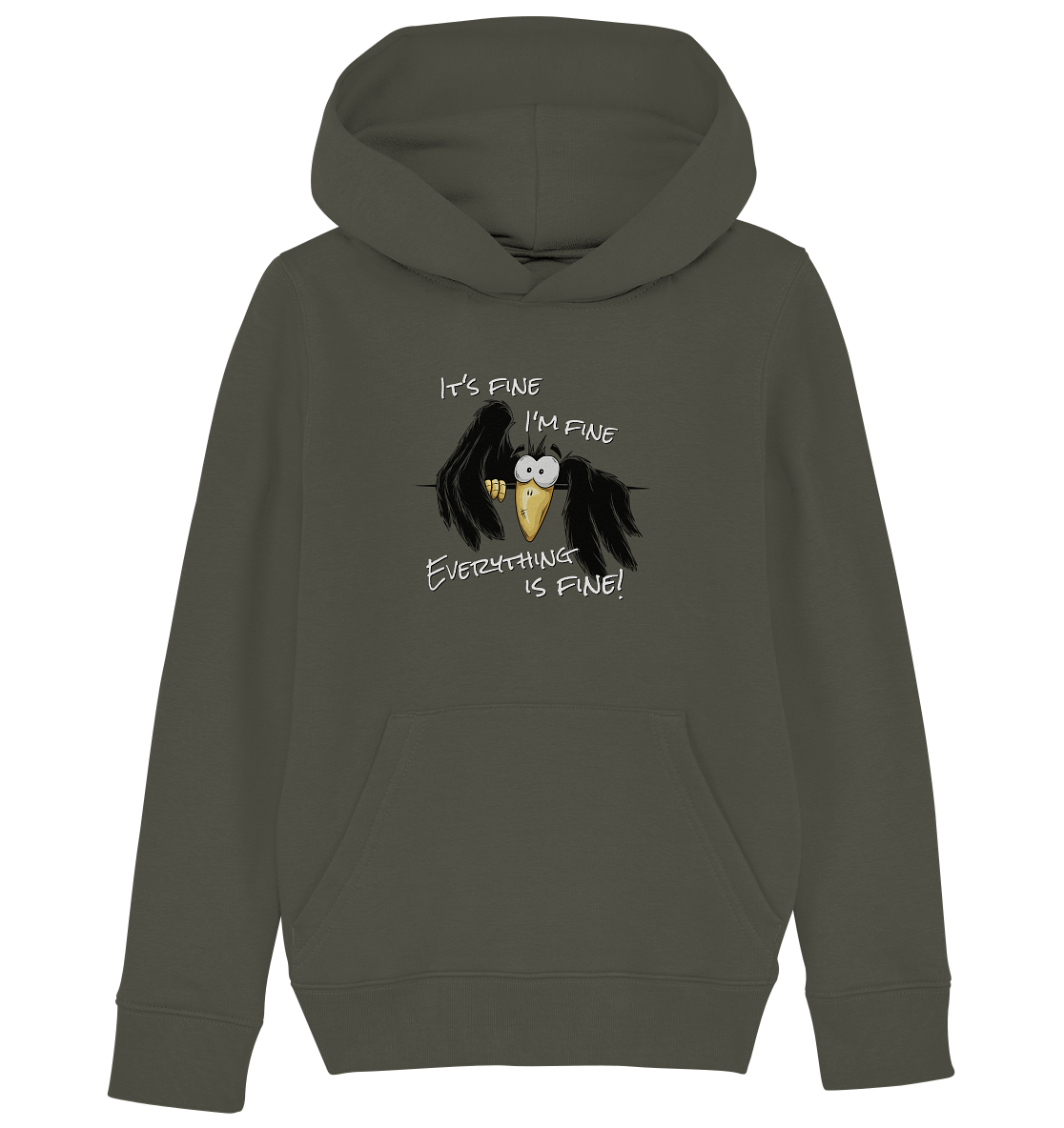 I’m Fine Rabe | Alles Gut Krähe - Kids Organic Hoodie