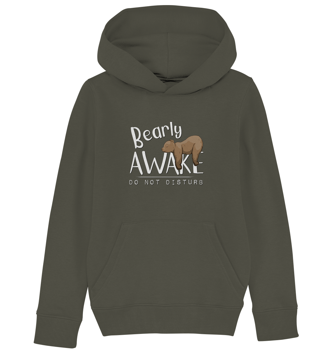 Bearly Awake Bitte nicht stören Bär - Kids Organic Hoodie