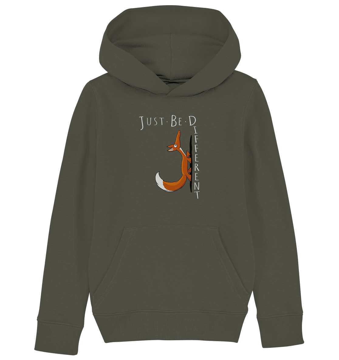 Just Be Different | Sei Anders, kleiner Fuchs - Kids Organic Hoodie