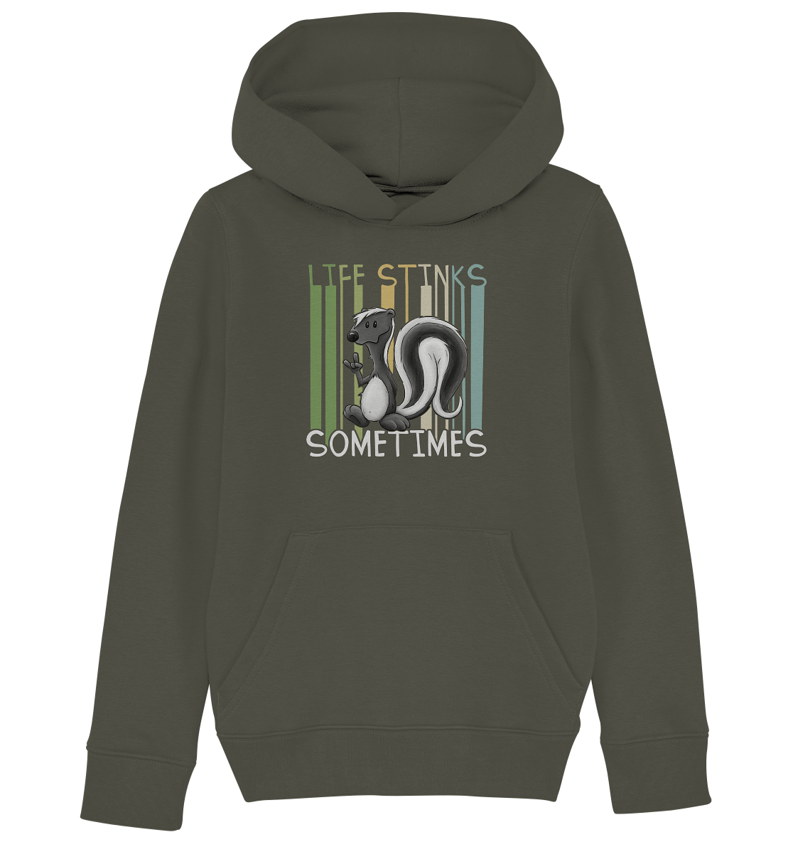 Life Stinks Sometimes Stinktier Weisheit - Kids Organic Hoodie
