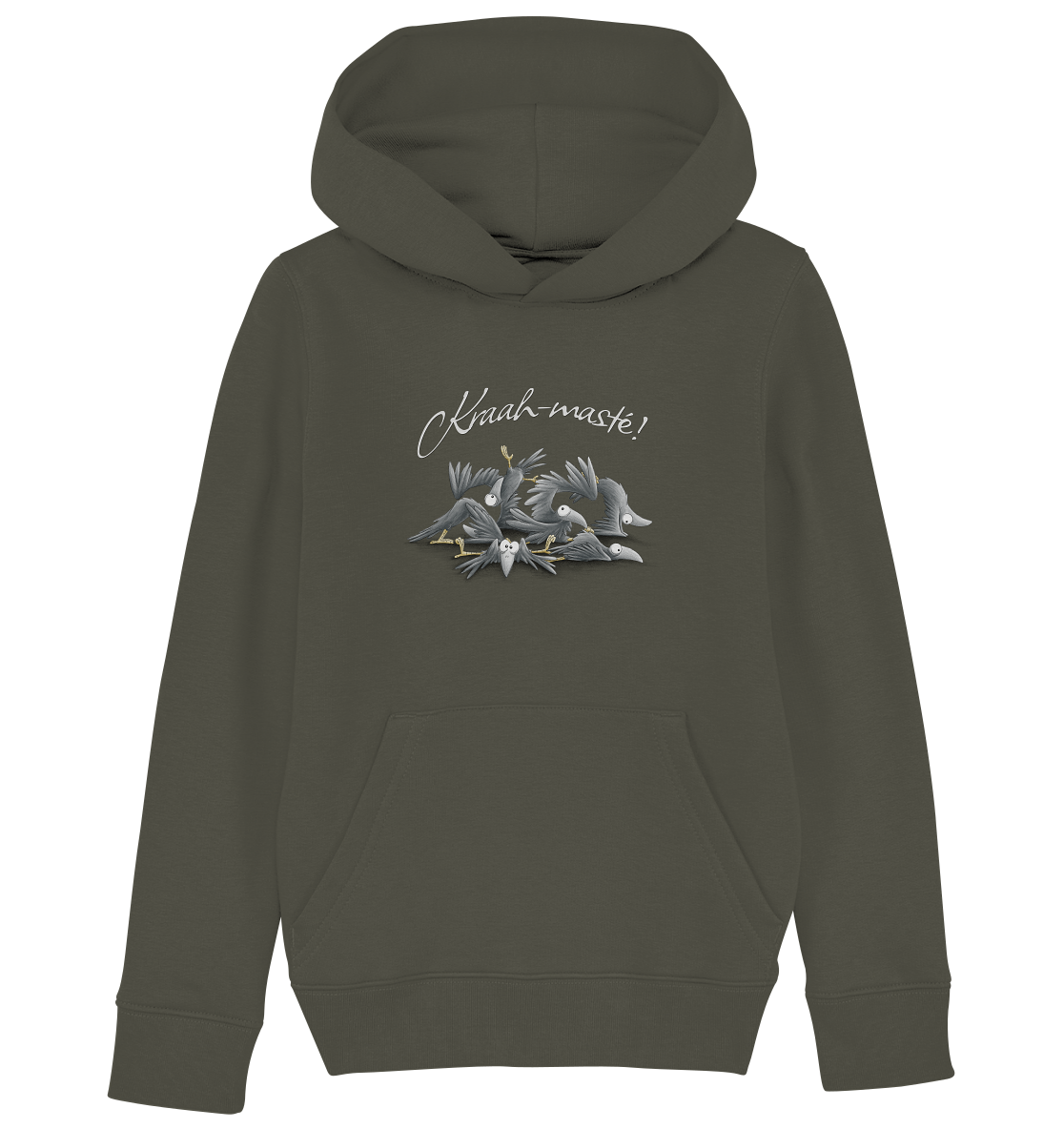 Kraah-masté! Yoga Raben Krähen - Kids Organic Hoodie