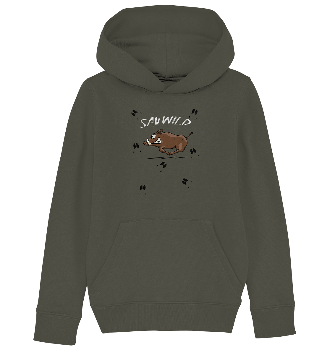 Sauwild wilde Sau | Wildschwein Keiler - Kids Organic Hoodie