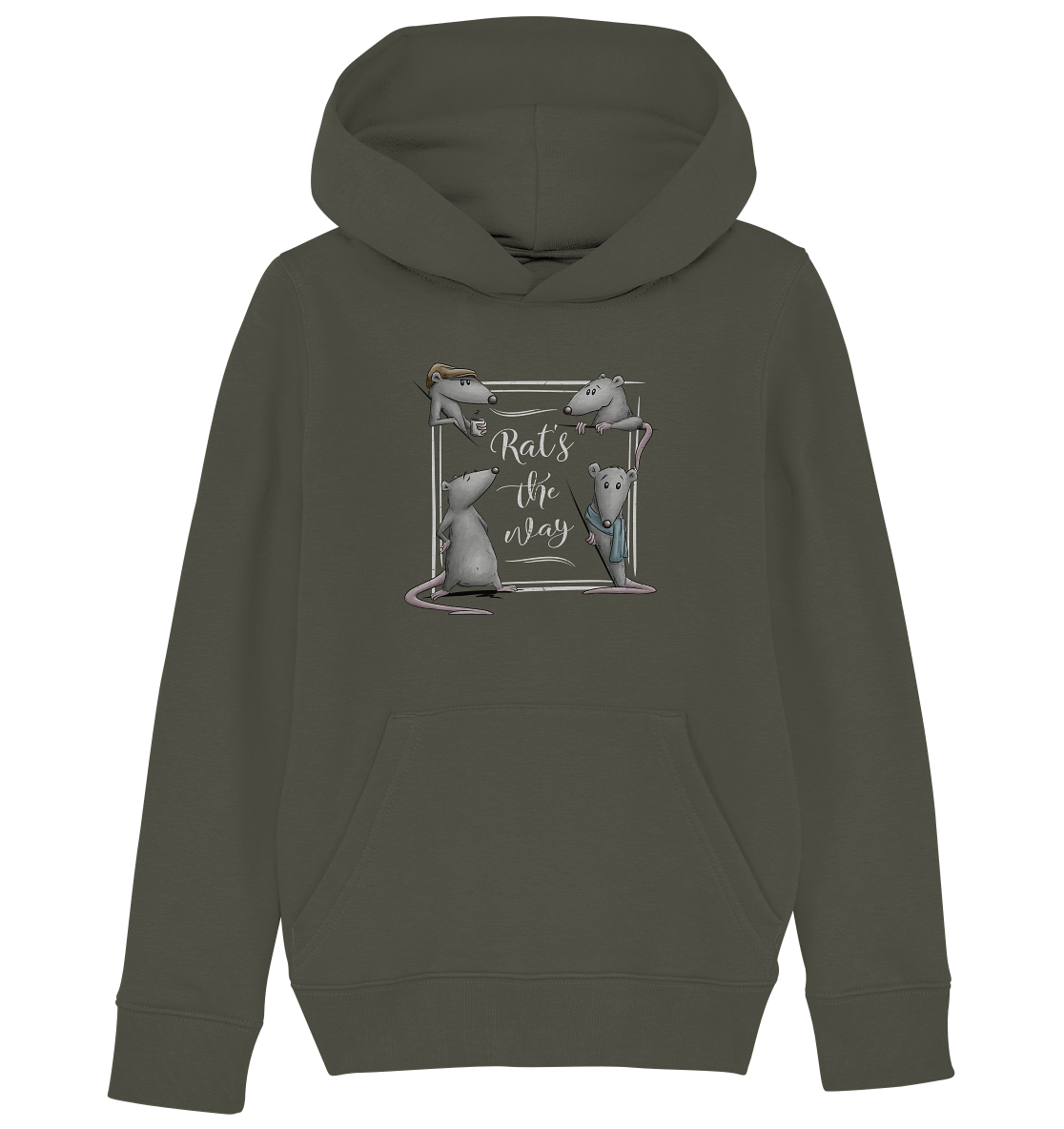 Rat’s The Way Kaffeehaus Ratten - Kids Organic Hoodie