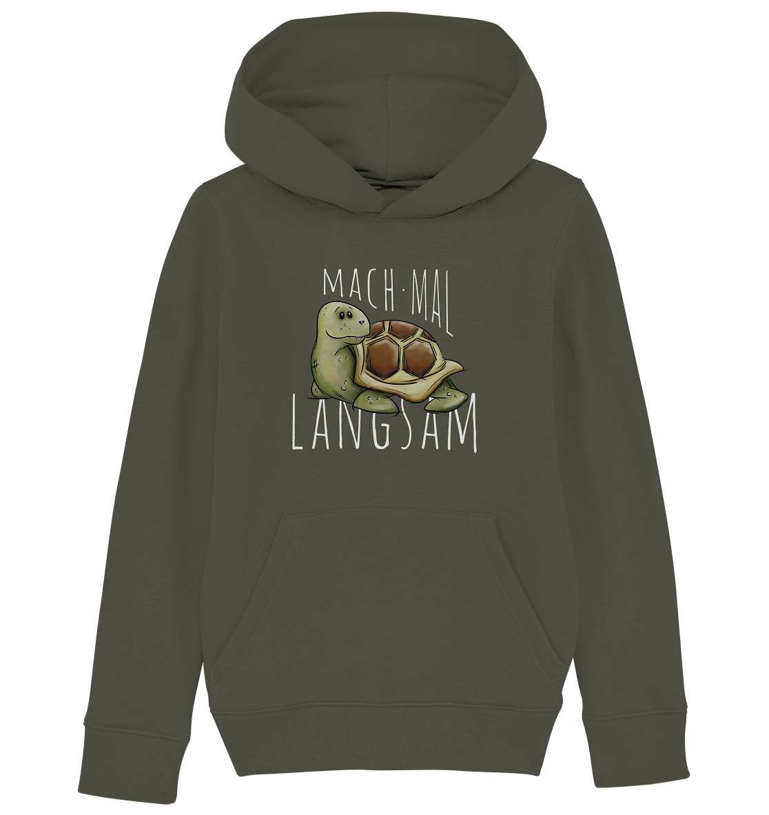 Mach mal langsam Schildkröte - Kids Organic Hoodie