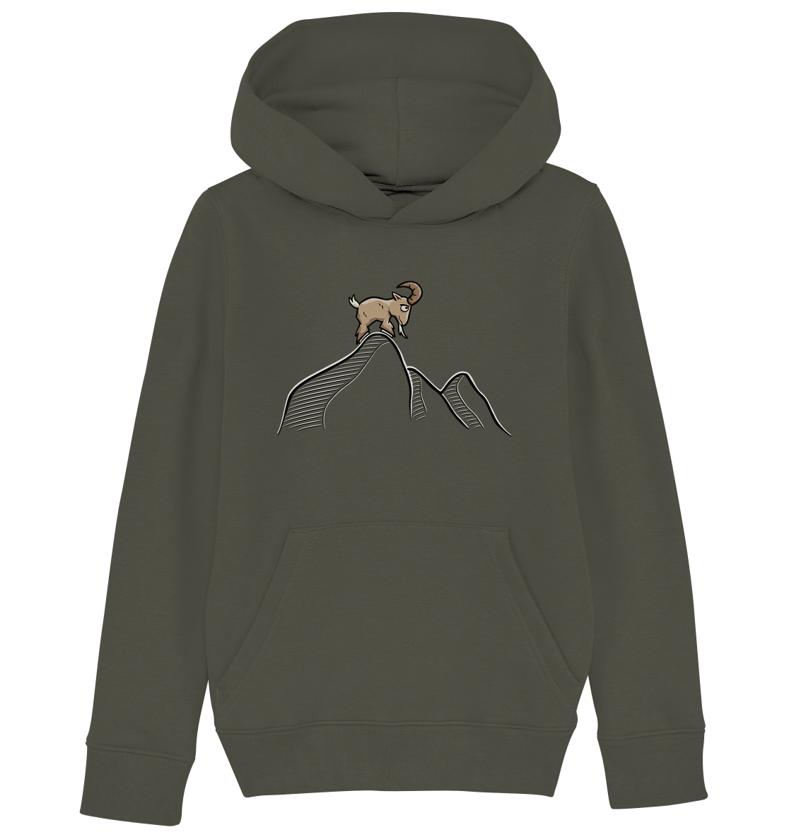 Ziegenbock in den Bergen - Kids Organic Hoodie