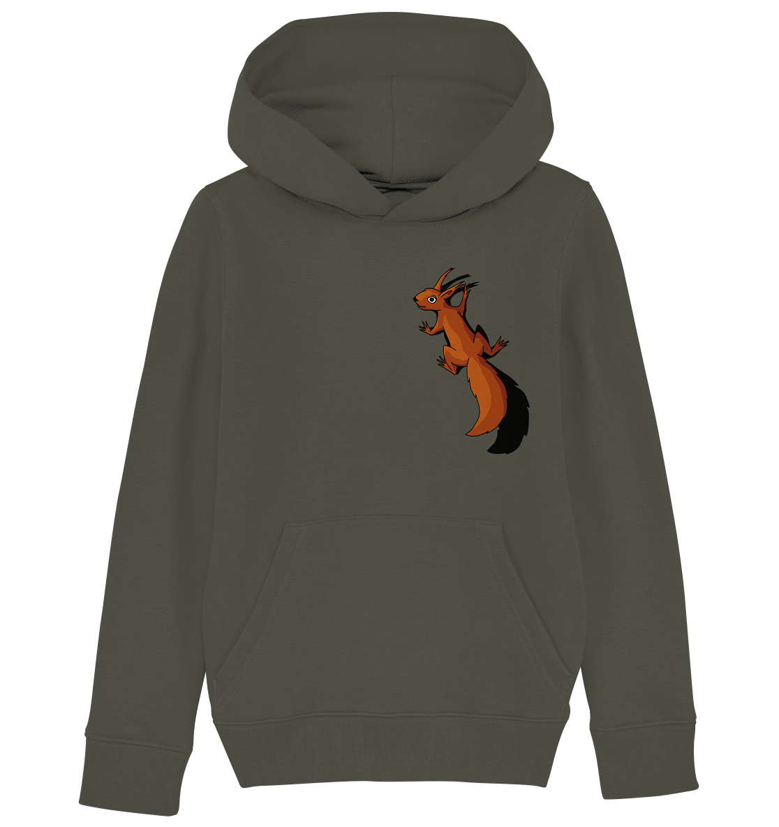 Süßes Eichhörnchen klettert - Kids Organic Hoodie