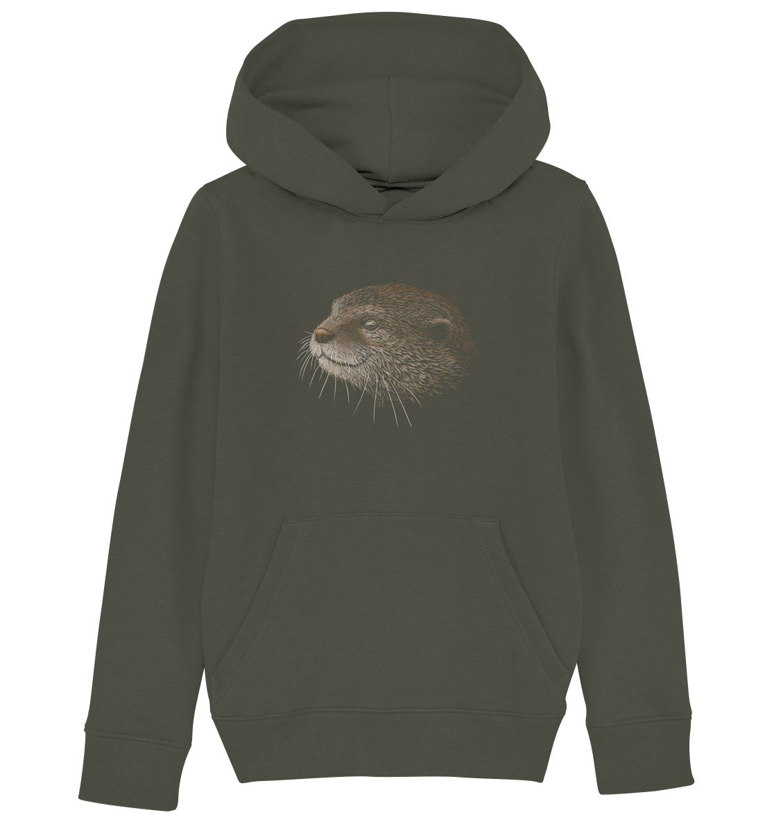 Otter Bleistift Zeichnung KritzelKunst - Kids Organic Hoodie