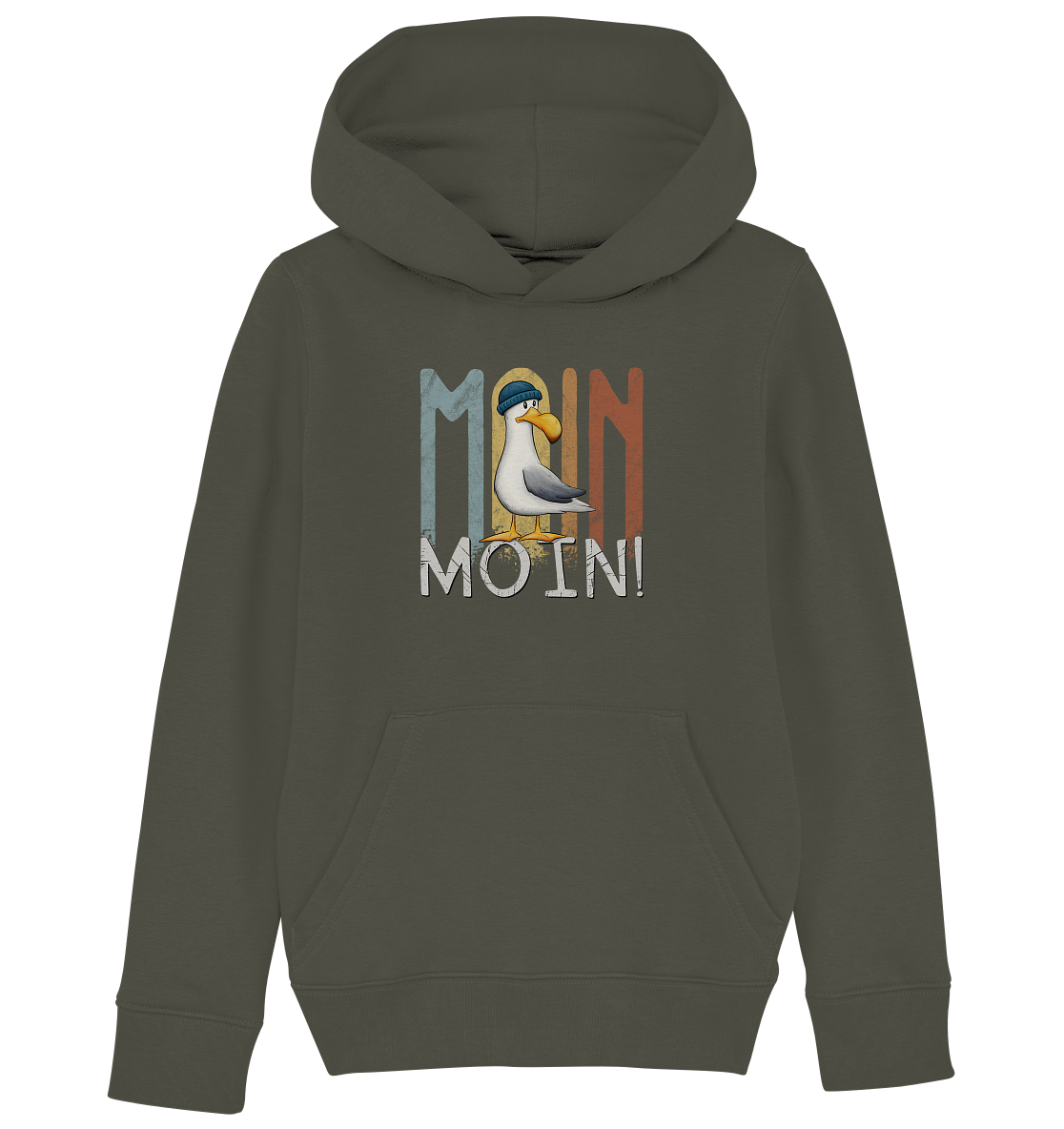 Moin Moin norddeutsche Möwe - Kids Organic Hoodie
