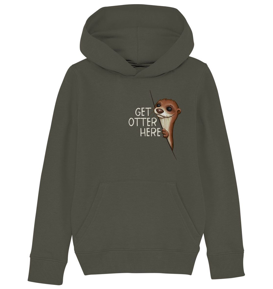 Get Otter Here | Lustiger Otter Kalauer - Kids Organic Hoodie