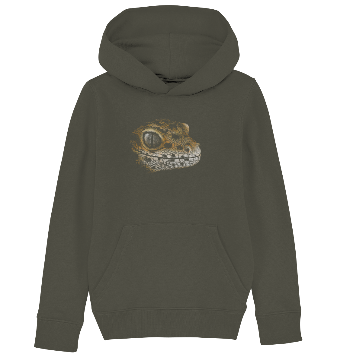 Leopard Gecko Skizze Kritzelkunst - Kids Organic Hoodie