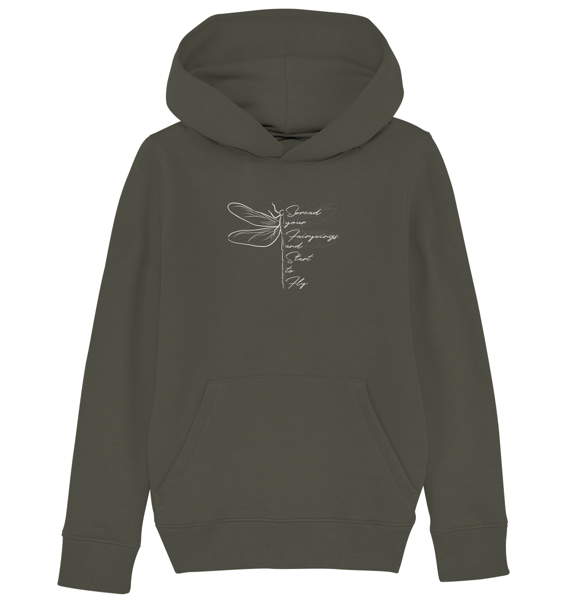 Breite die Flügel aus und flieg los | Libelle - Kids Organic Hoodie
