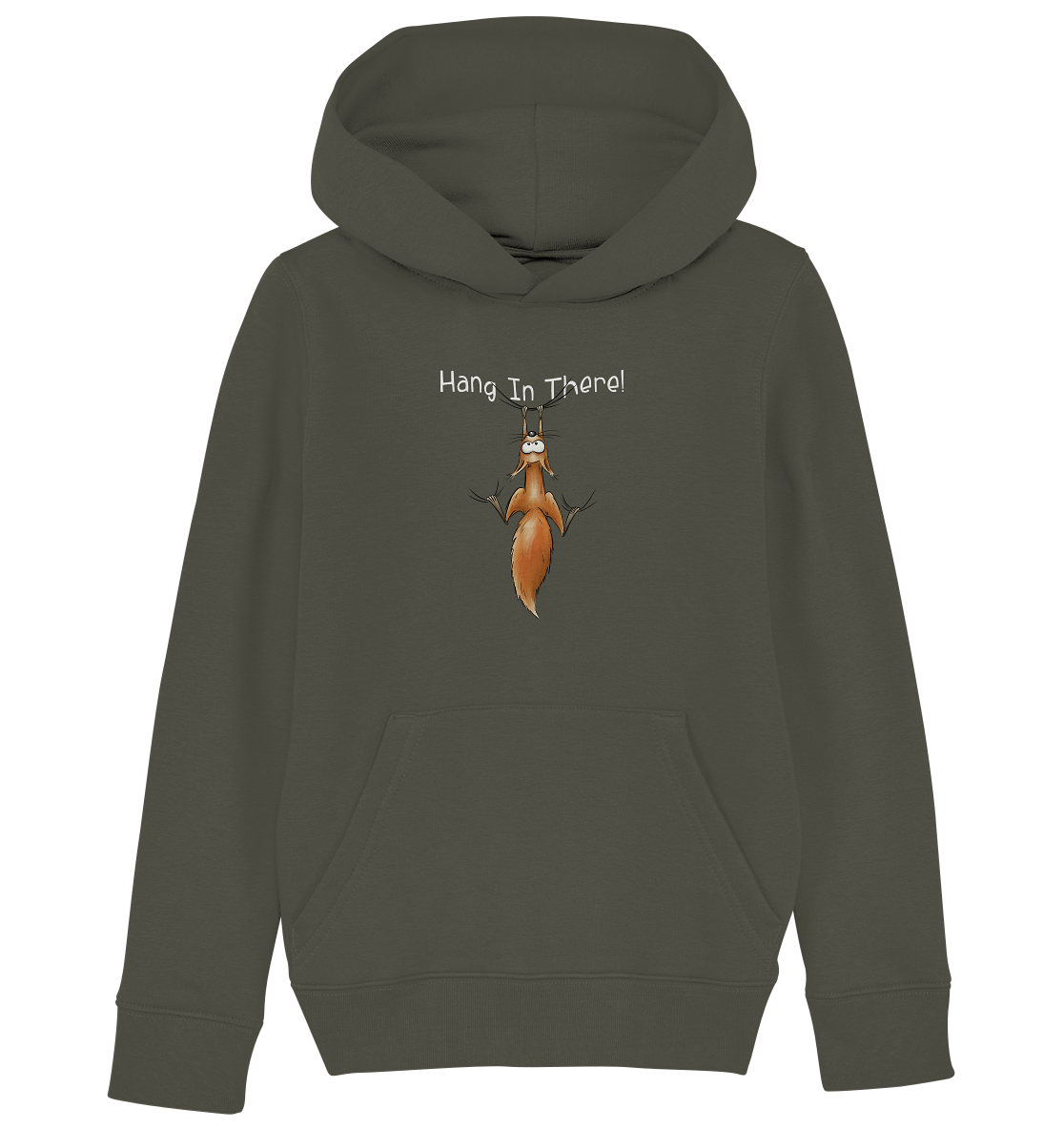 Hang In There | Lässiges Eichhörnchen - Kids Organic Hoodie