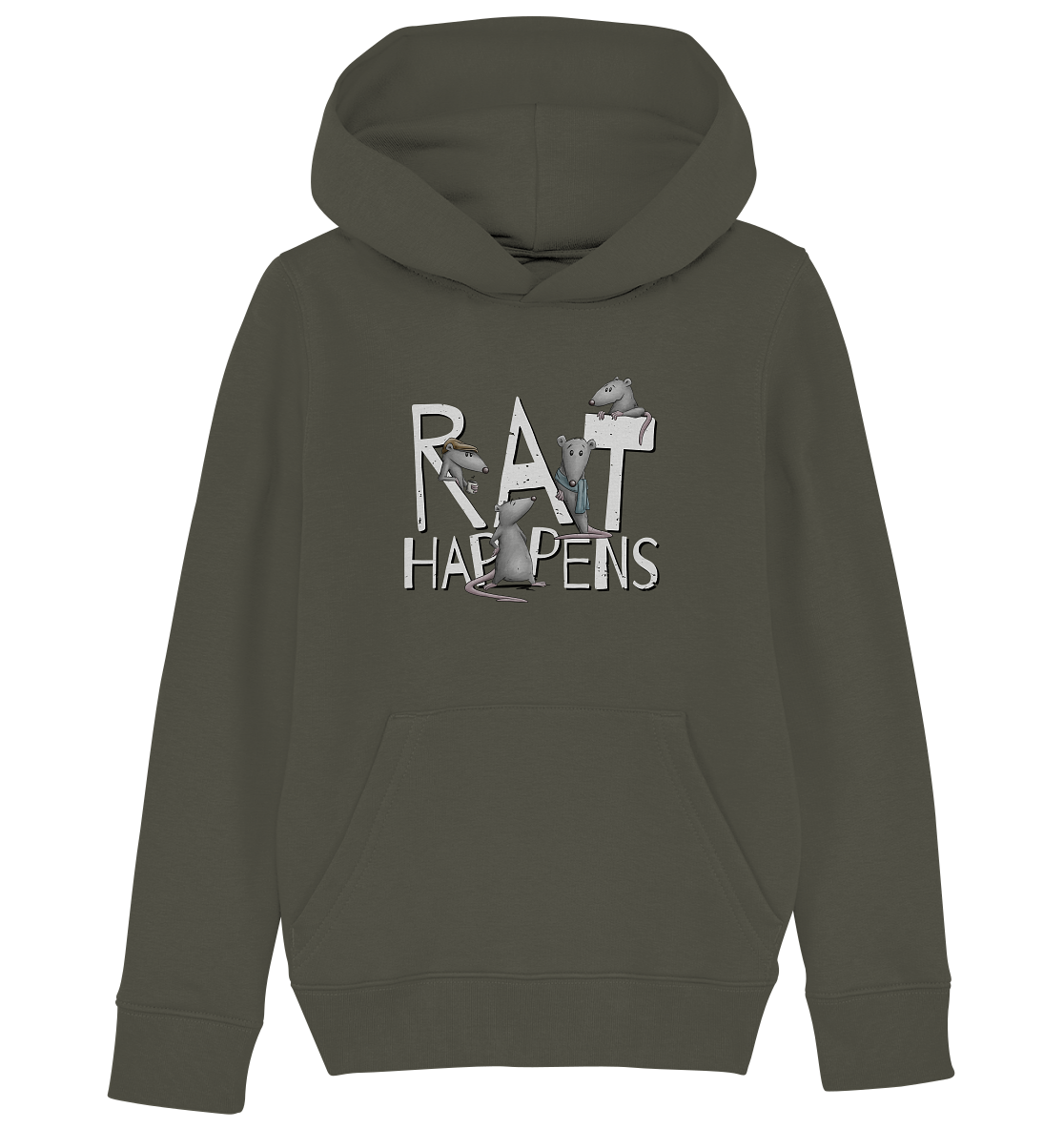 Rat Happens Ratten - Kids Organic Hoodie