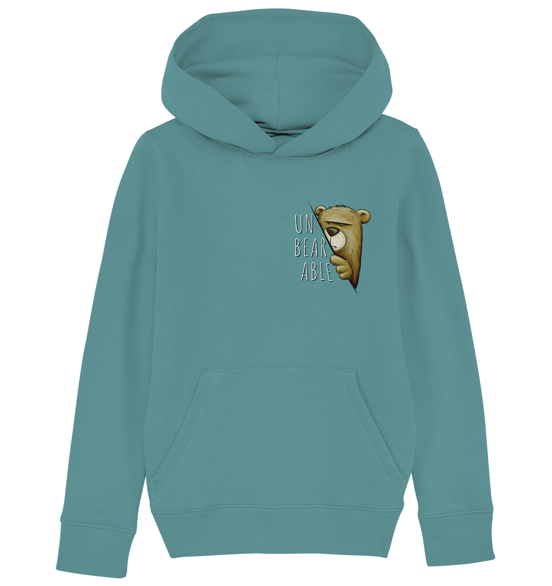 Unbearable – Unerträglich Bär - Kids Organic Hoodie