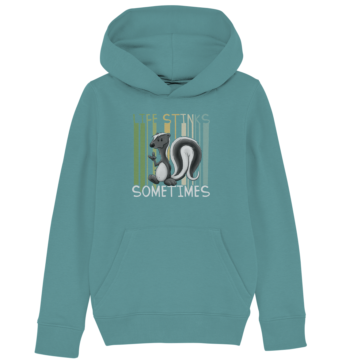 Life Stinks Sometimes Stinktier Weisheit - Kids Organic Hoodie