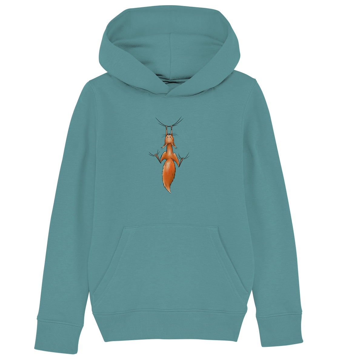 Rotes Eichhörnchen hängt ab - Kids Organic Hoodie