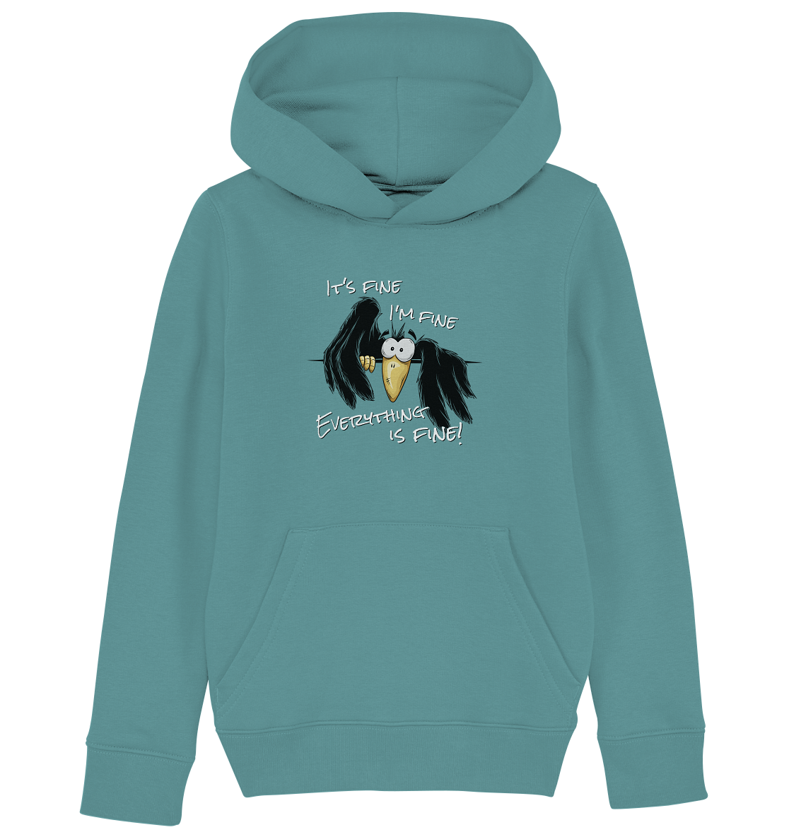 I’m Fine Rabe | Alles Gut Krähe - Kids Organic Hoodie