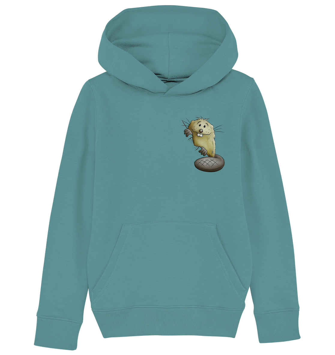 Lustiger frecher Biber - Kids Organic Hoodie