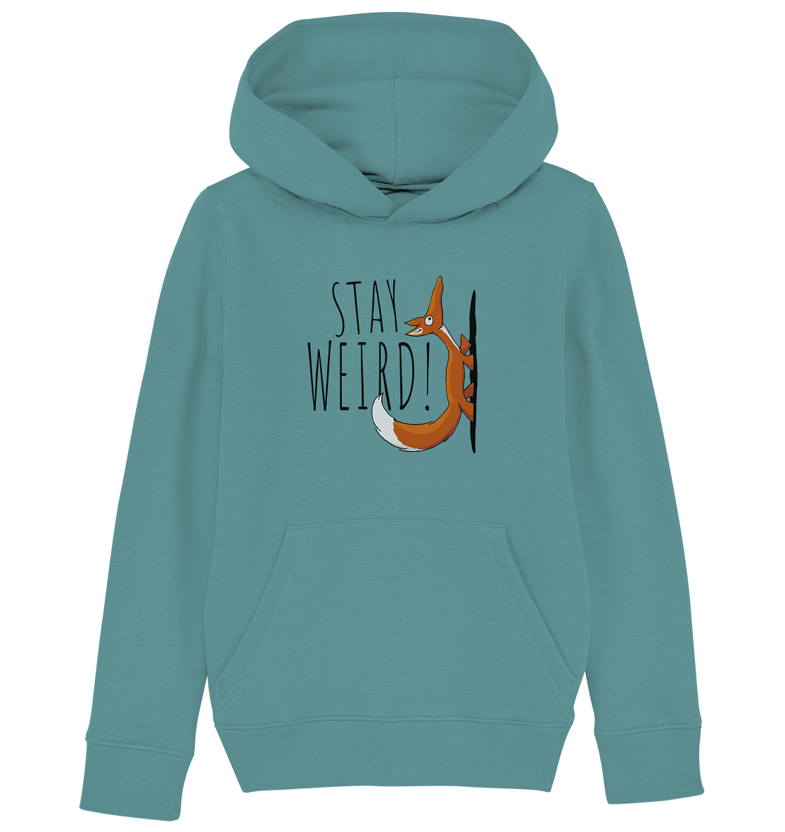 Stay Weird! Schräger Fuchs - Kids Organic Hoodie