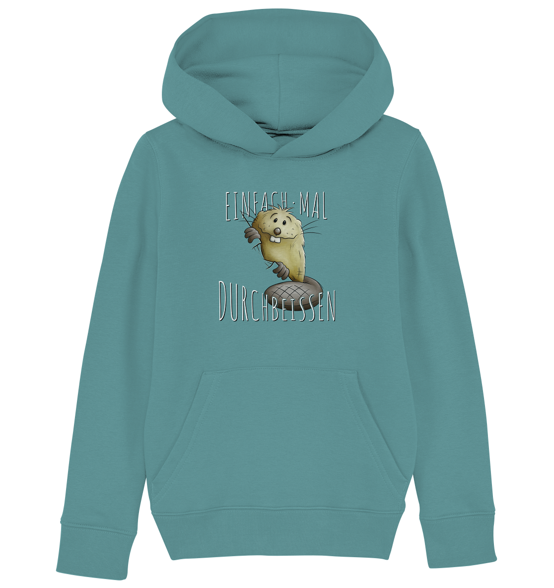 Einfach mal Durchbeissen Biber - Kids Organic Hoodie