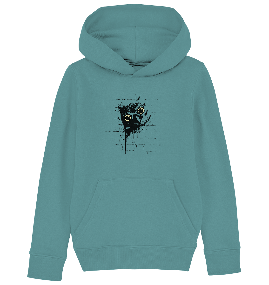 Lässige Street Art Eule - Kids Organic Hoodie