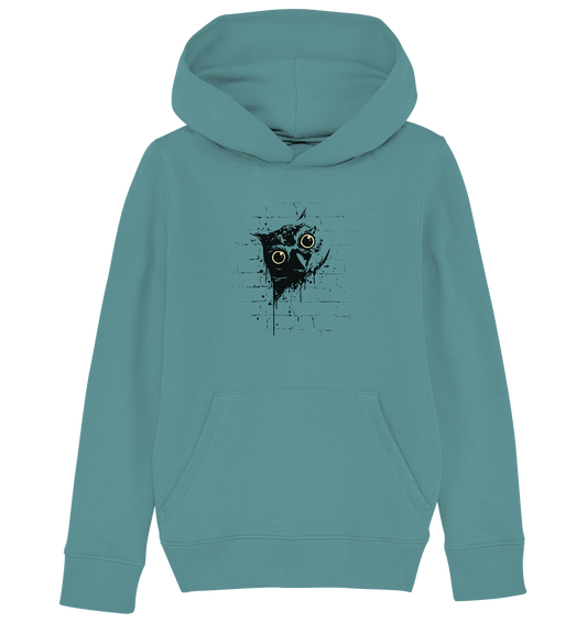 Lässige Street Art Eule - Kids Organic Hoodie