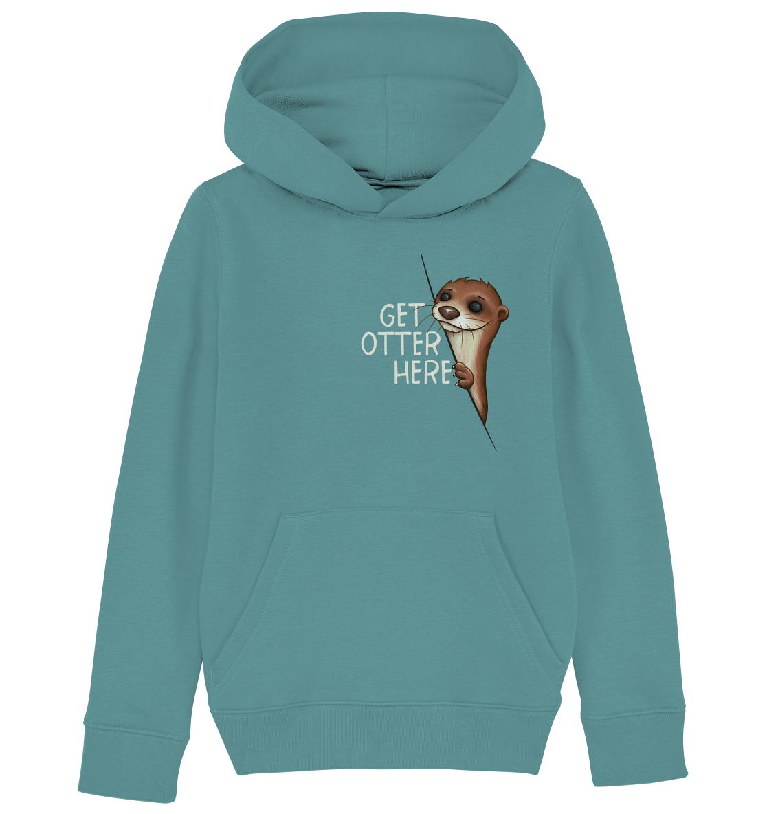 Get Otter Here | Lustiger Otter Kalauer - Kids Organic Hoodie