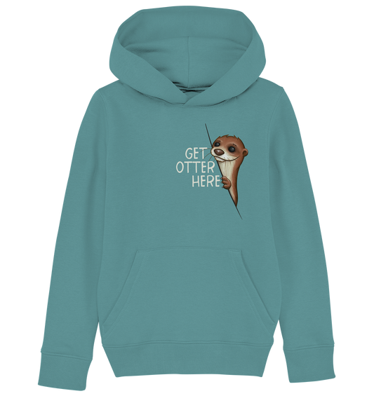 Get Otter Here | Lustiger Otter Kalauer - Kids Organic Hoodie