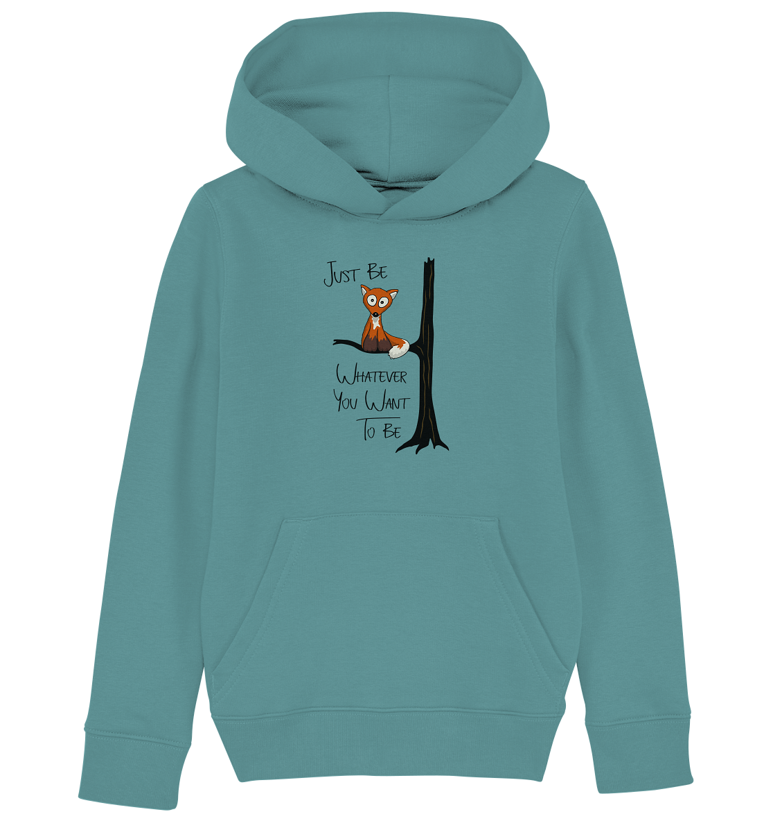 Just Be Whatever | Fuchs wie Eule - Kids Organic Hoodie