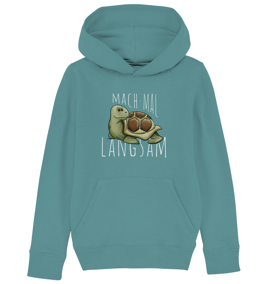 Mach mal langsam Schildkröte - Kids Organic Hoodie