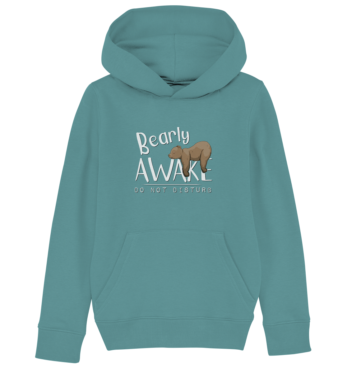 Bearly Awake Bitte nicht stören Bär - Kids Organic Hoodie