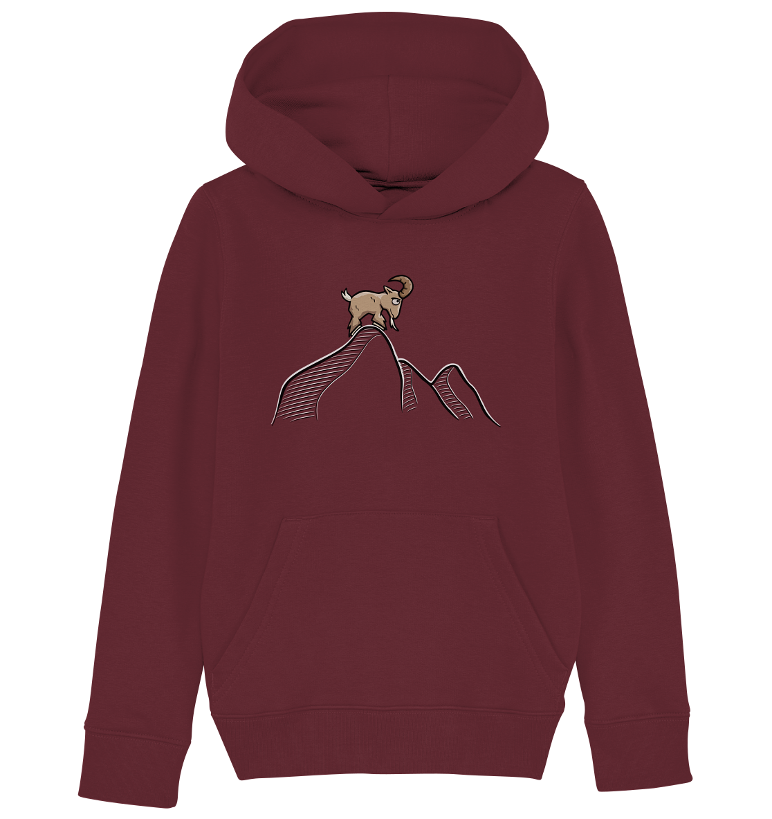 Ziegenbock in den Bergen - Kids Organic Hoodie
