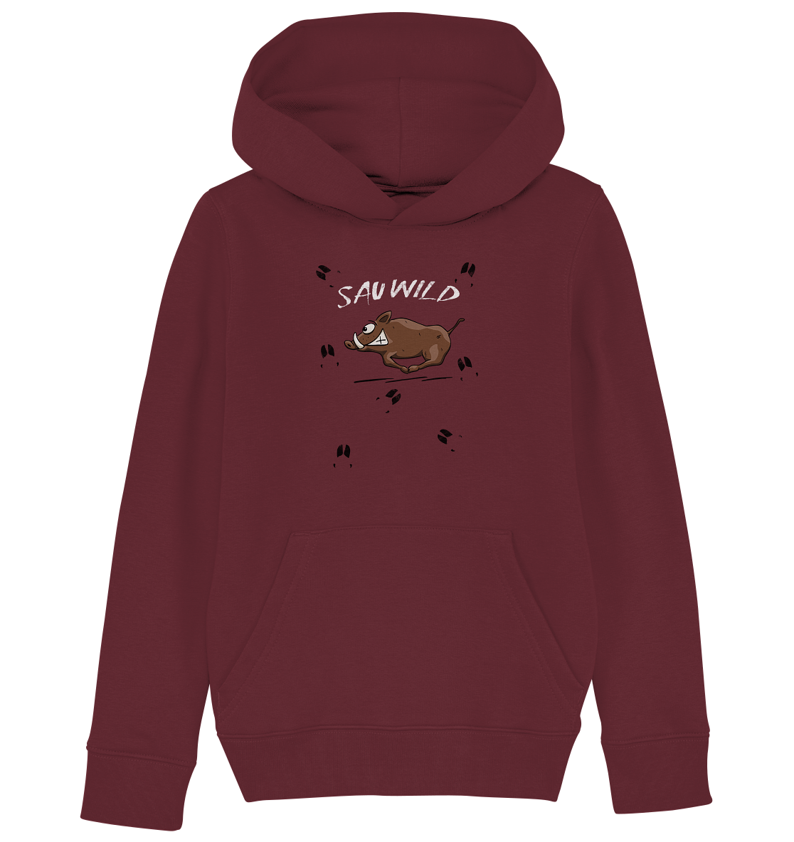 Sauwild wilde Sau | Wildschwein Keiler - Kids Organic Hoodie